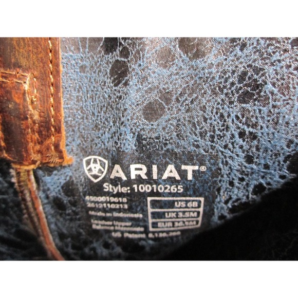 Ariat Boots Womens Size 6B Brown Leather Western Cowboy Heritage Style 10010265 - Picture 12 of 12